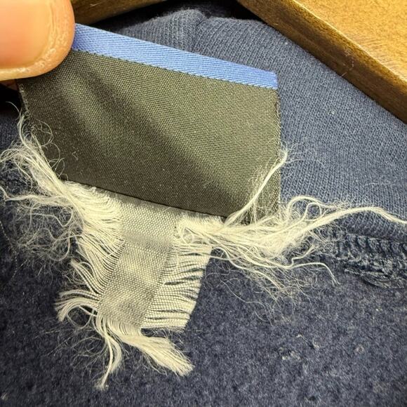 Vintage Michigan Wolverines Hoodie Men's 2XL Blue Graphic Sweatshirt Center - Picture 9 of 12